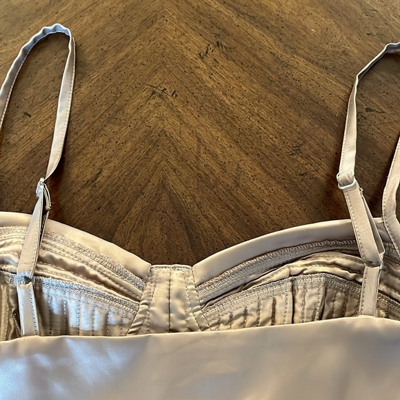 Oscar the Third Corset Dress in Nude 100% Silk Sz S - Picture 15 of 16